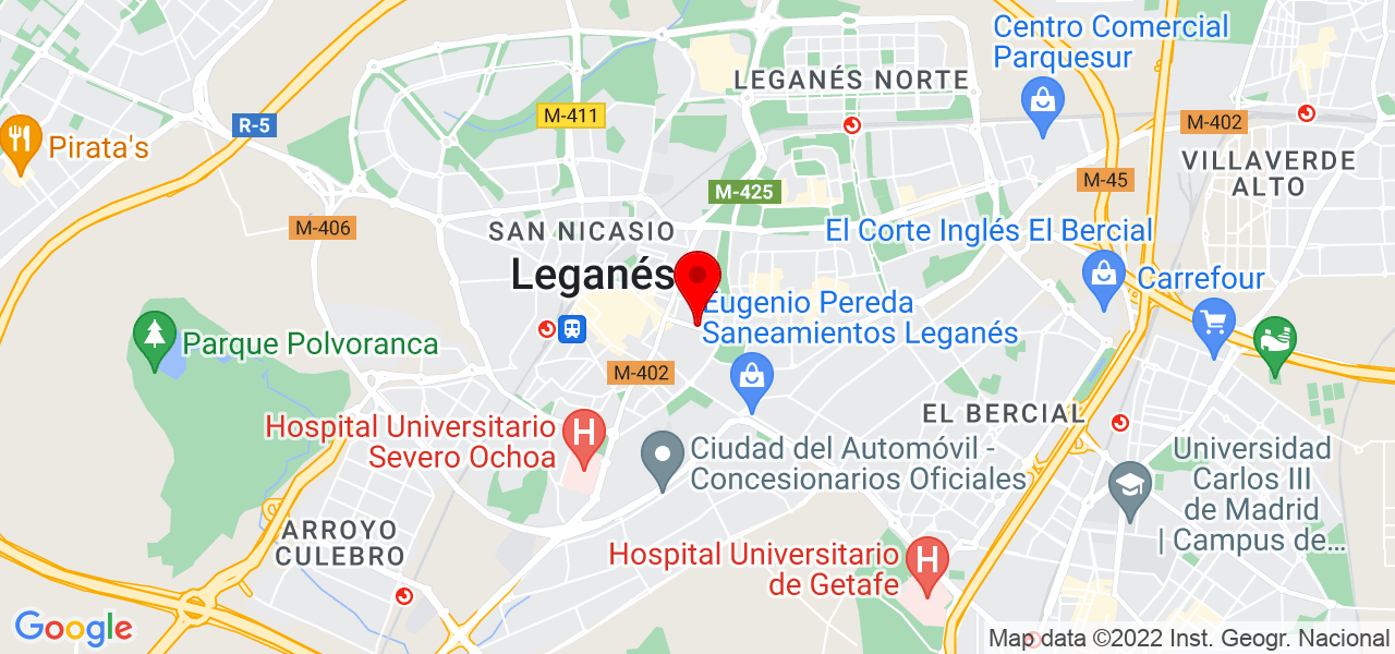 Jennifer Rujano - Comunidad de Madrid - Leganés - Mapa