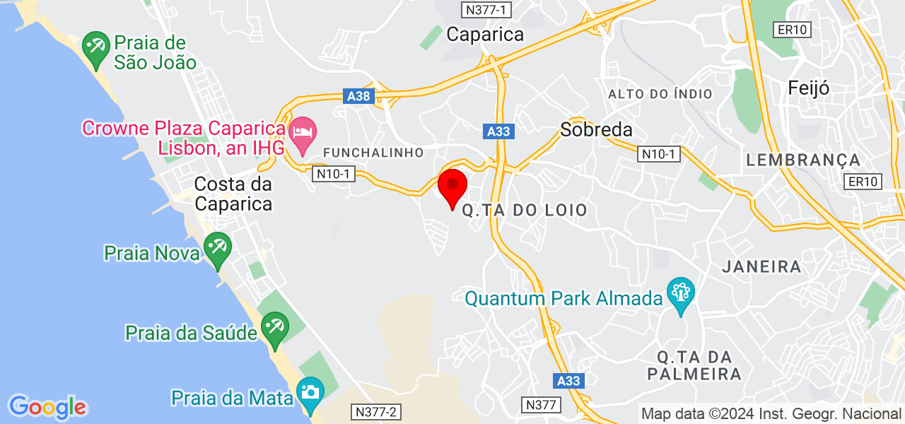 Samara servi&ccedil;o de limpeza - Setúbal - Almada - Mapa