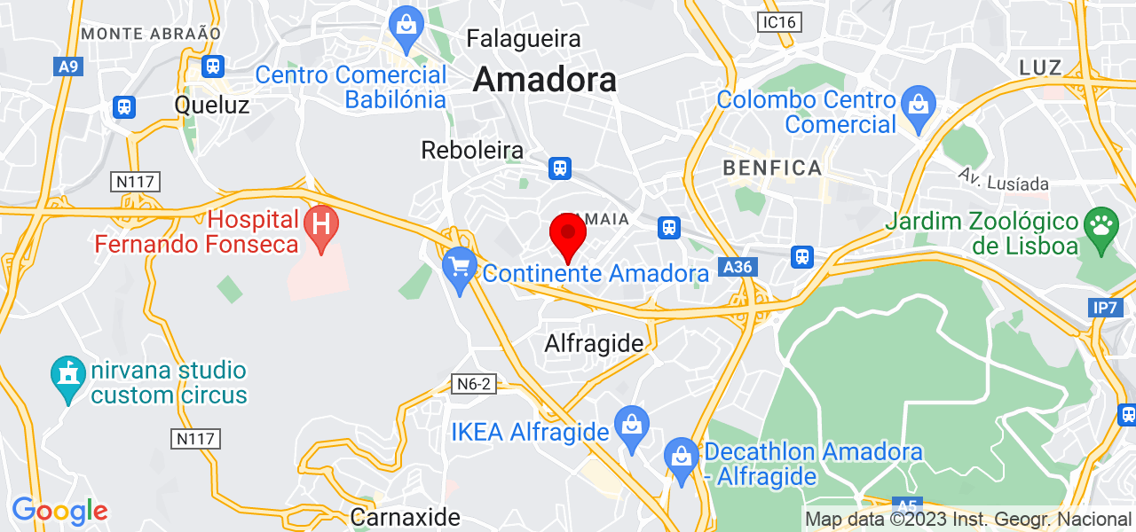 Sara vet student - Lisboa - Amadora - Mapa