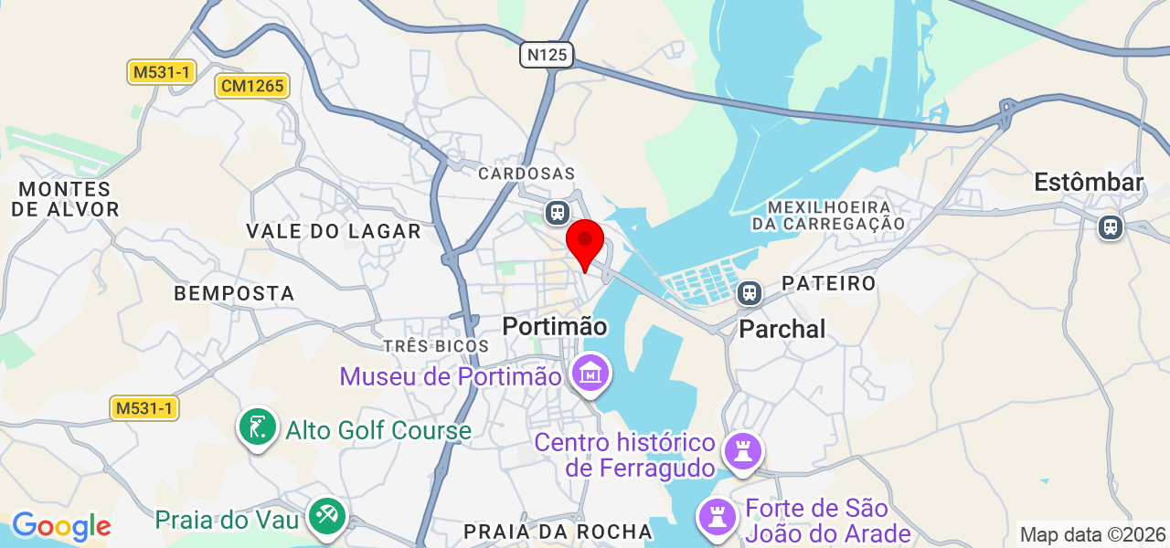 Fernanda - Faro - Portimão - Karte