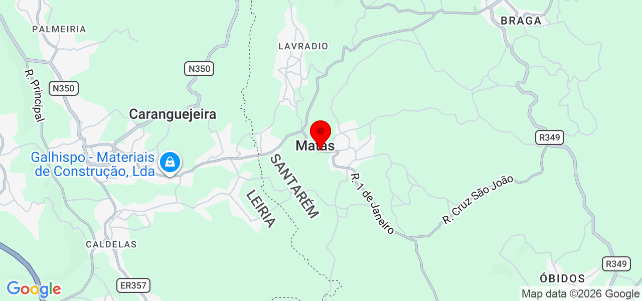 Bruno Rocha - Santarém - Ourém - Map