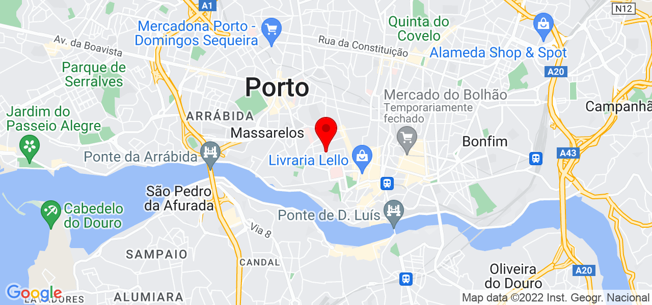 Thalita L. Prud&ecirc;ncio - Porto - Porto - Mapa