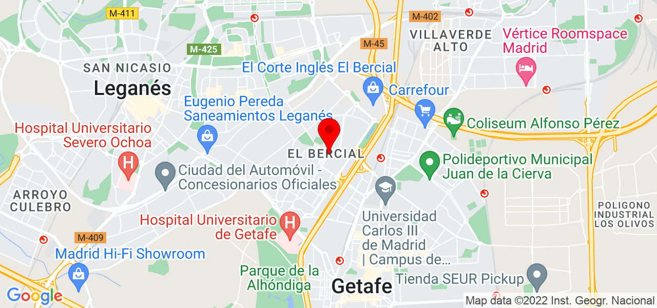 Eunice O. Asare Baffour - Comunidad de Madrid - Getafe - Mapa