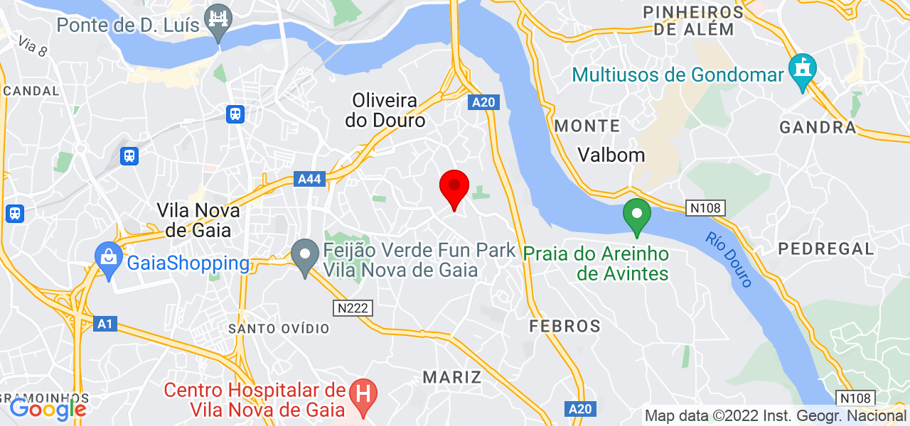 Vanisugas lda - Porto - Vila Nova de Gaia - Mapa