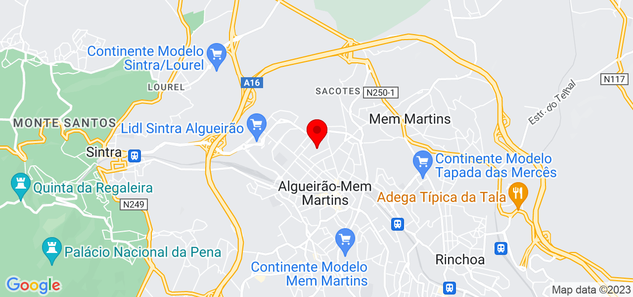 Margarida Boucinha - Lisboa - Sintra - Mapa