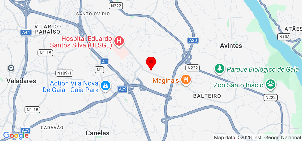 Inês Alves - Porto - Vila Nova de Gaia - Mapa