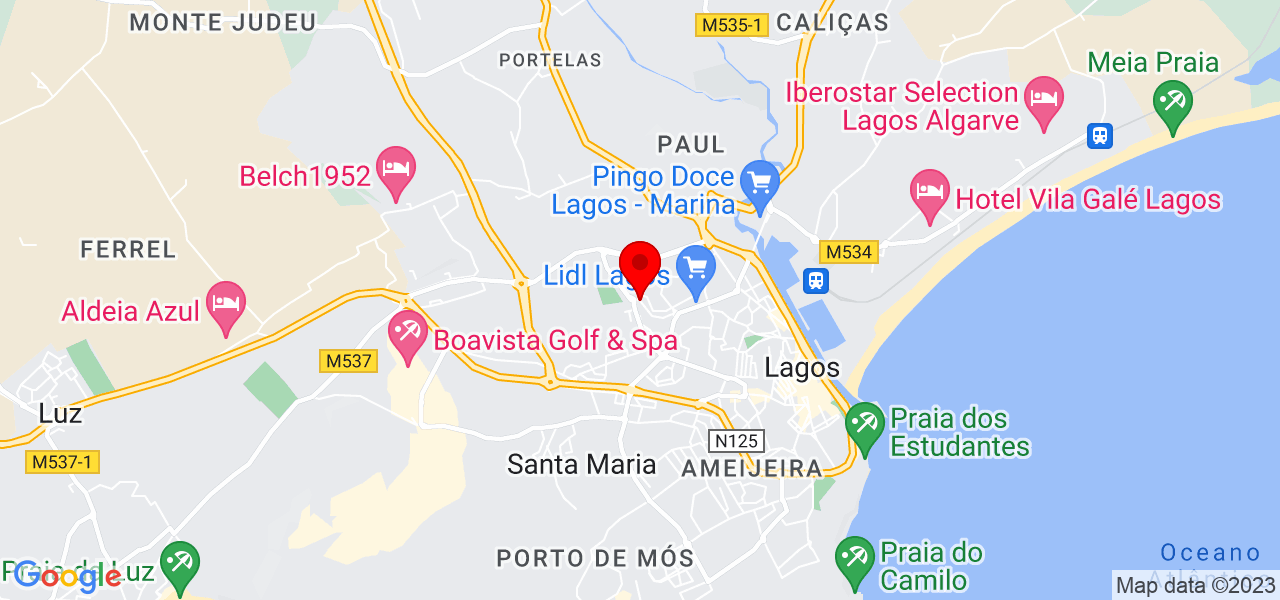 Lu&iacute;s Ferreira - Faro - Lagos - Mapa