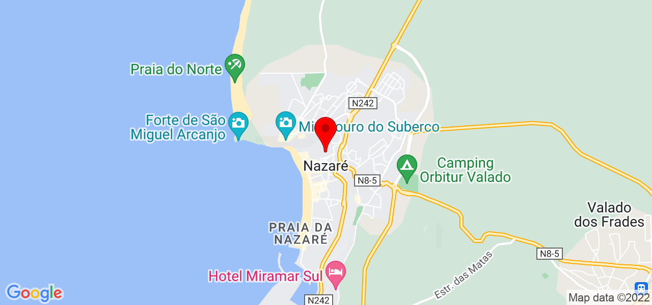 Sara Vieira - Leiria - Nazaré - Mapa