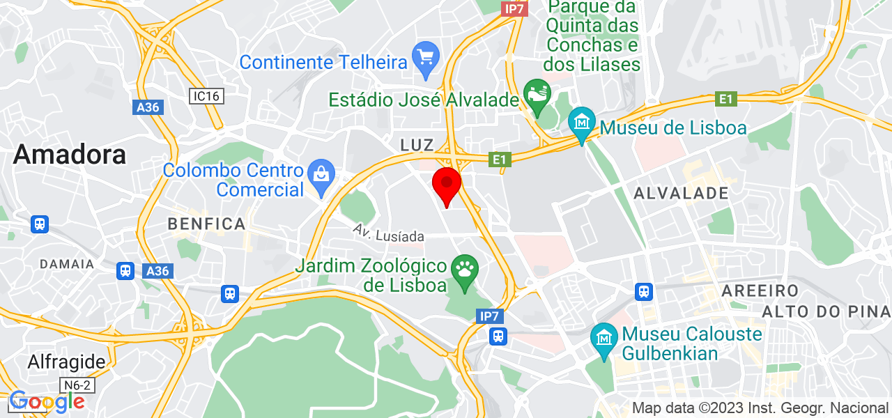 Hospital veterin&aacute;rio das Laranjeiras - Lisboa - Lisboa - Mapa