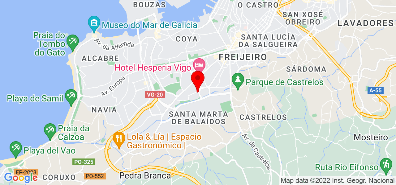 RASAD Films - Galicia - Vigo - Mapa