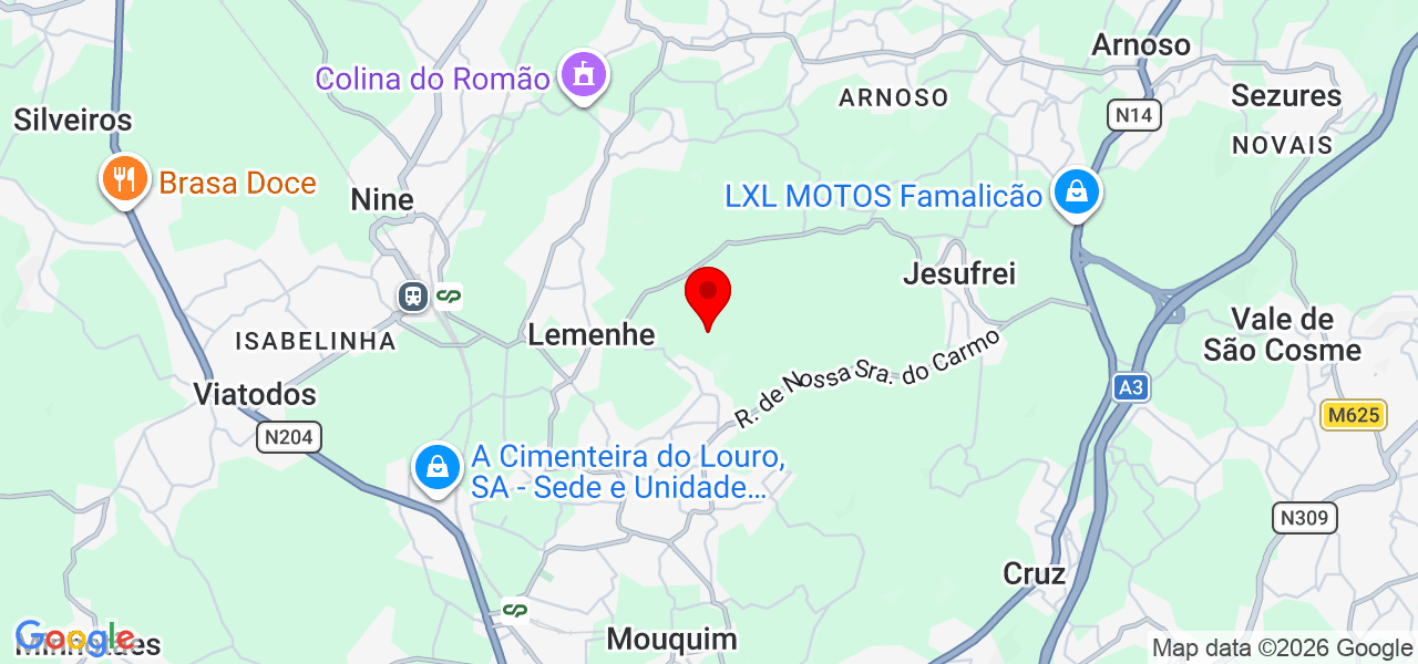 Joaquim Filipe Oliveira - Braga - Vila Nova de Famalicão - Mapa