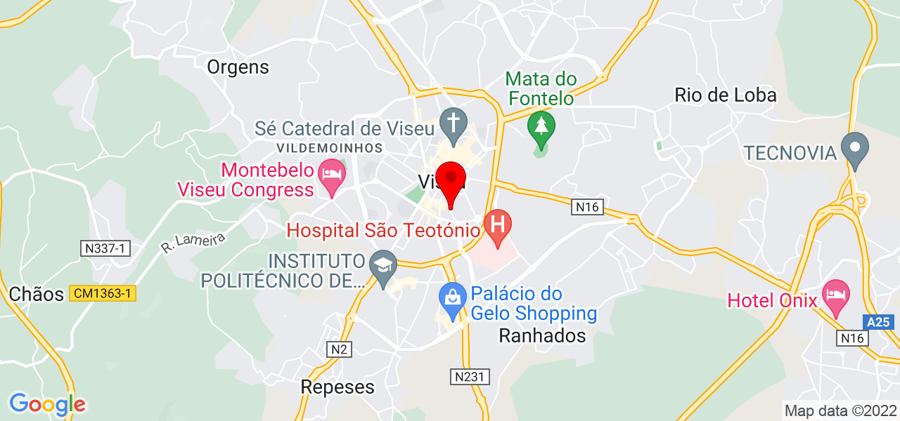 Andr&eacute; Vieira Dias - Fotografia &amp; V&iacute;deo - Viseu - Viseu - Mapa