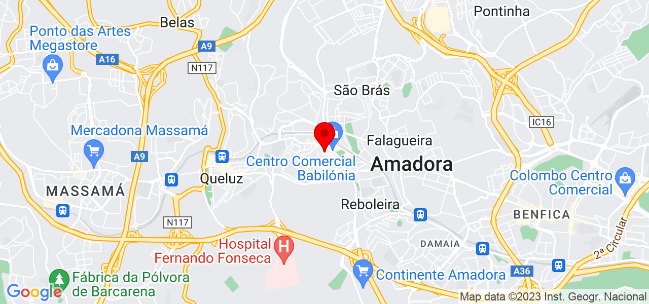 Sandra Ramos - Lisboa - Amadora - Mapa