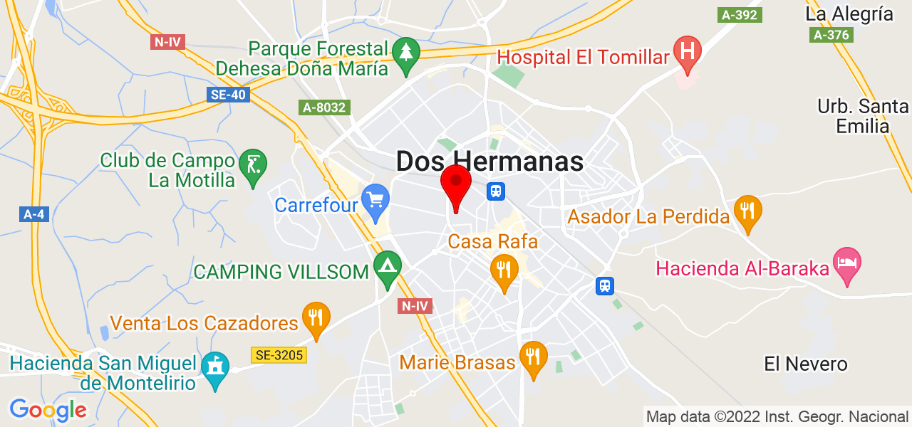 Adriana Gutierrez - Andalucía - Dos Hermanas - Mapa