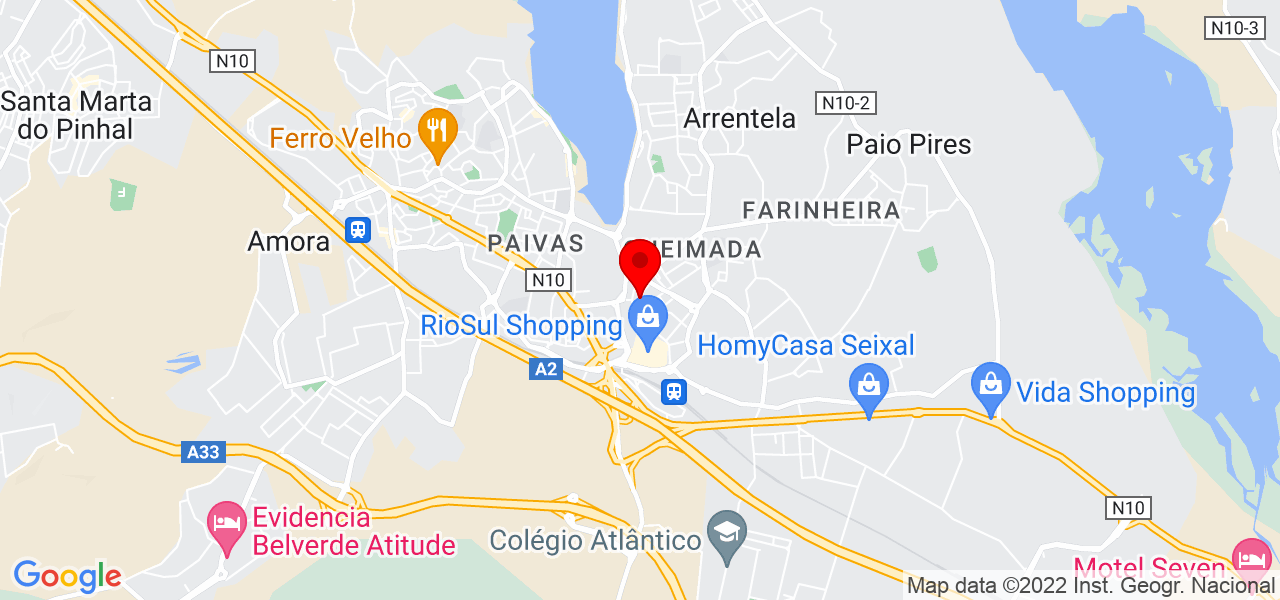Maria de Fátima - Setúbal - Seixal - Map