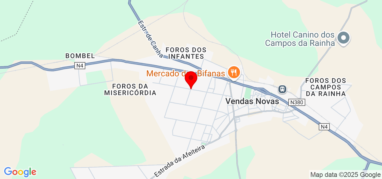 Pedro Neves - Évora - Vendas Novas - Map