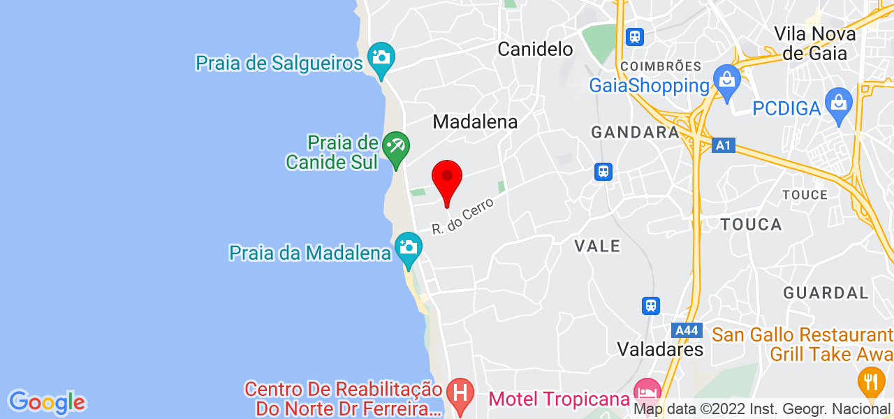 Carla Fran&ccedil;a PVC - Porto - Vila Nova de Gaia - Mapa