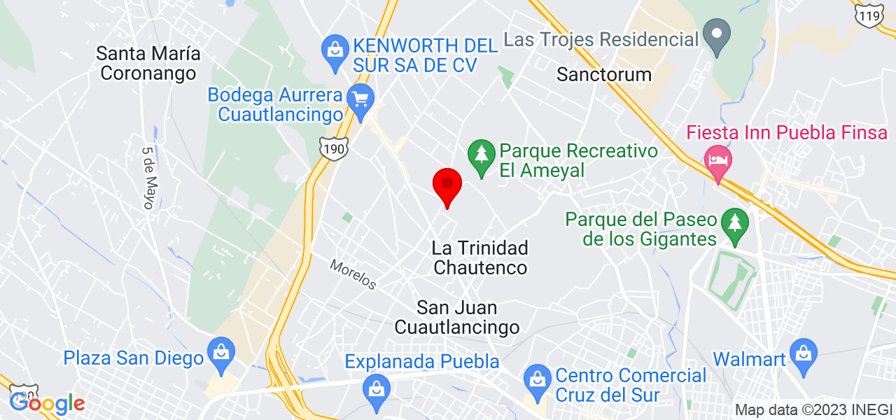 Heladeria Delizzia Gourmet - Puebla - Cuautlancingo - Mapa