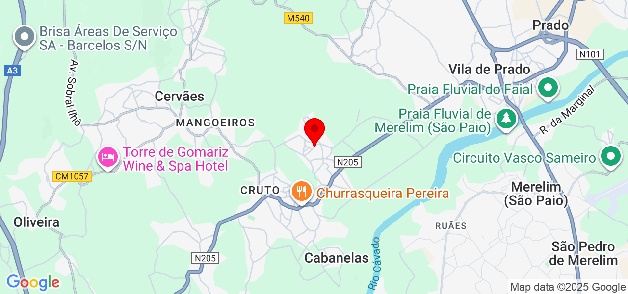 Pereira - Braga - Vila Verde - Map
