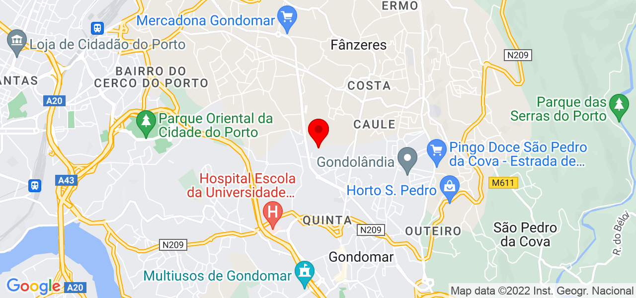 In&ecirc;s Silva - Porto - Gondomar - Mapa
