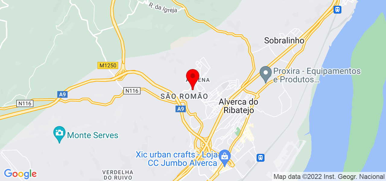 C&aacute;tia P - Lisboa - Vila Franca de Xira - Mapa