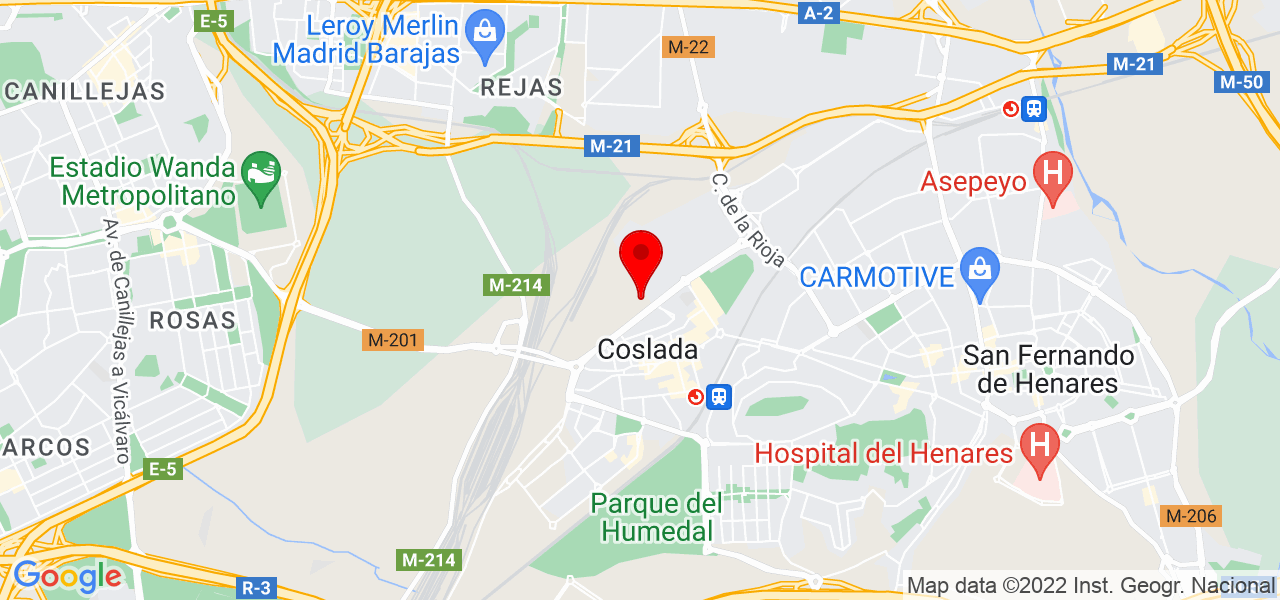 Como en casa - Comunidad de Madrid - Coslada - Mapa