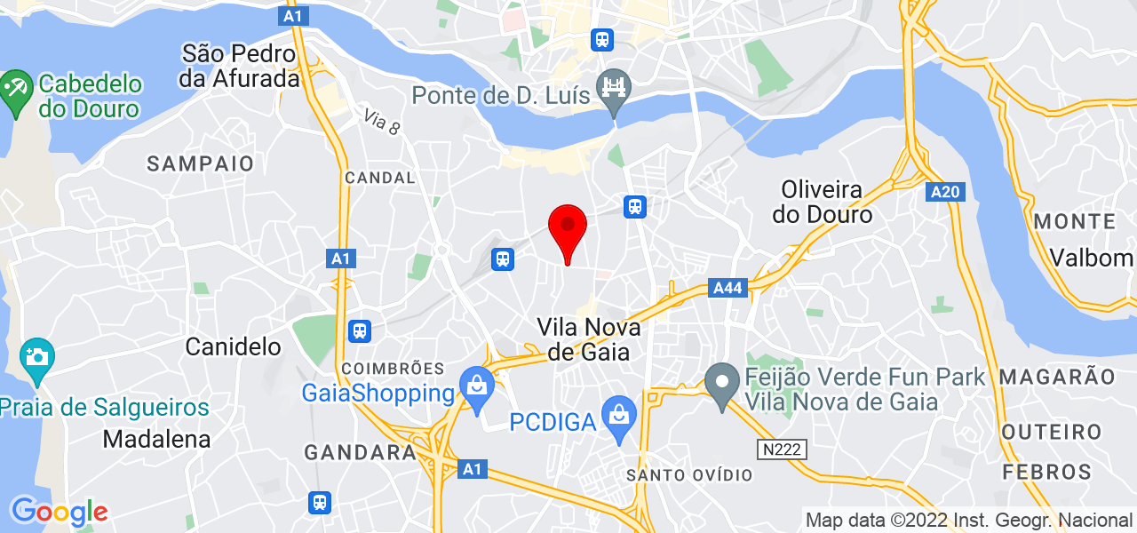 Lu&iacute;s Ferreira - Porto - Vila Nova de Gaia - Mapa