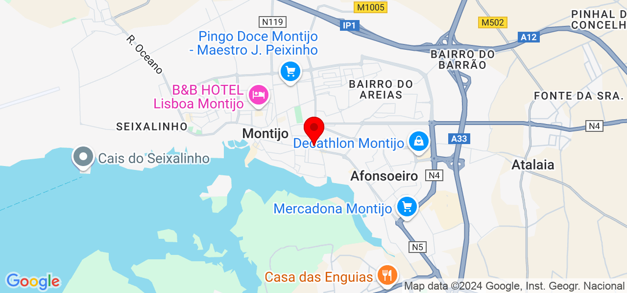 Vanessa Brito - Setúbal - Montijo - Map
