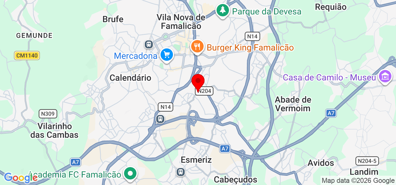 Renan silva - Braga - Vila Nova de Famalicão - Mapa