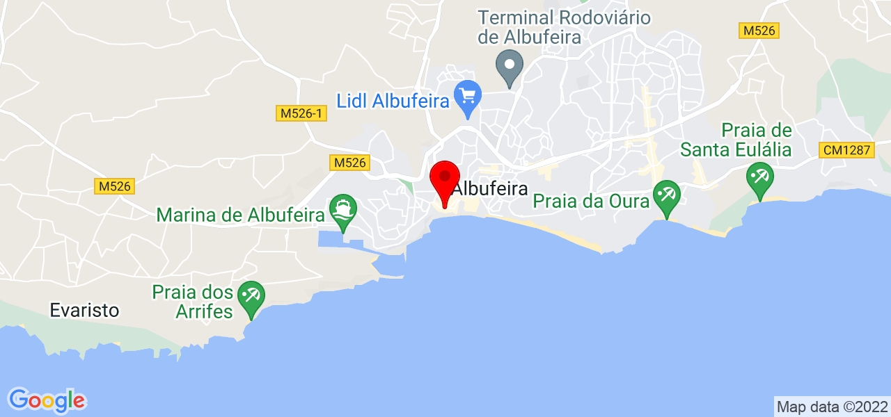 Ana Tavares Produ&ccedil;&otilde;es - Faro - Albufeira - Mapa