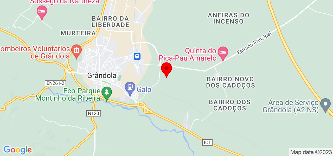 Andrade - Setúbal - Grândola - Map