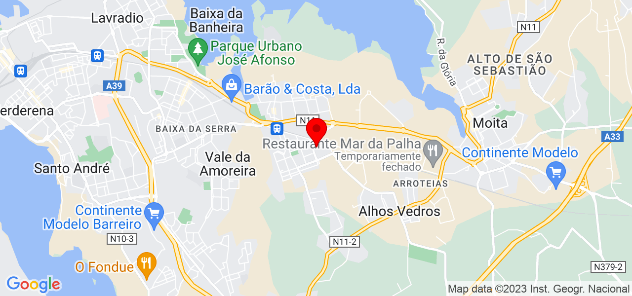 Thiago Hazin Silva - Setúbal - Moita - Mapa