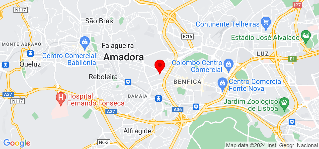 ATIVO Transportes - Lisboa - Amadora - Mapa