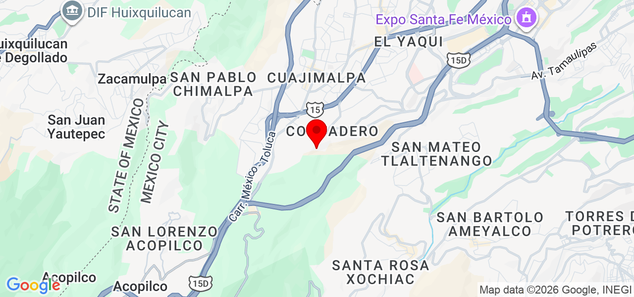 INSSYL - Ciudad de Mexico - Cuajimalpa de Morelos - Mapa