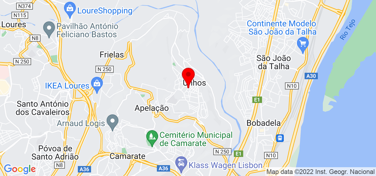 Leonardo de Oliveira Cypriano - Lisboa - Loures - Mapa