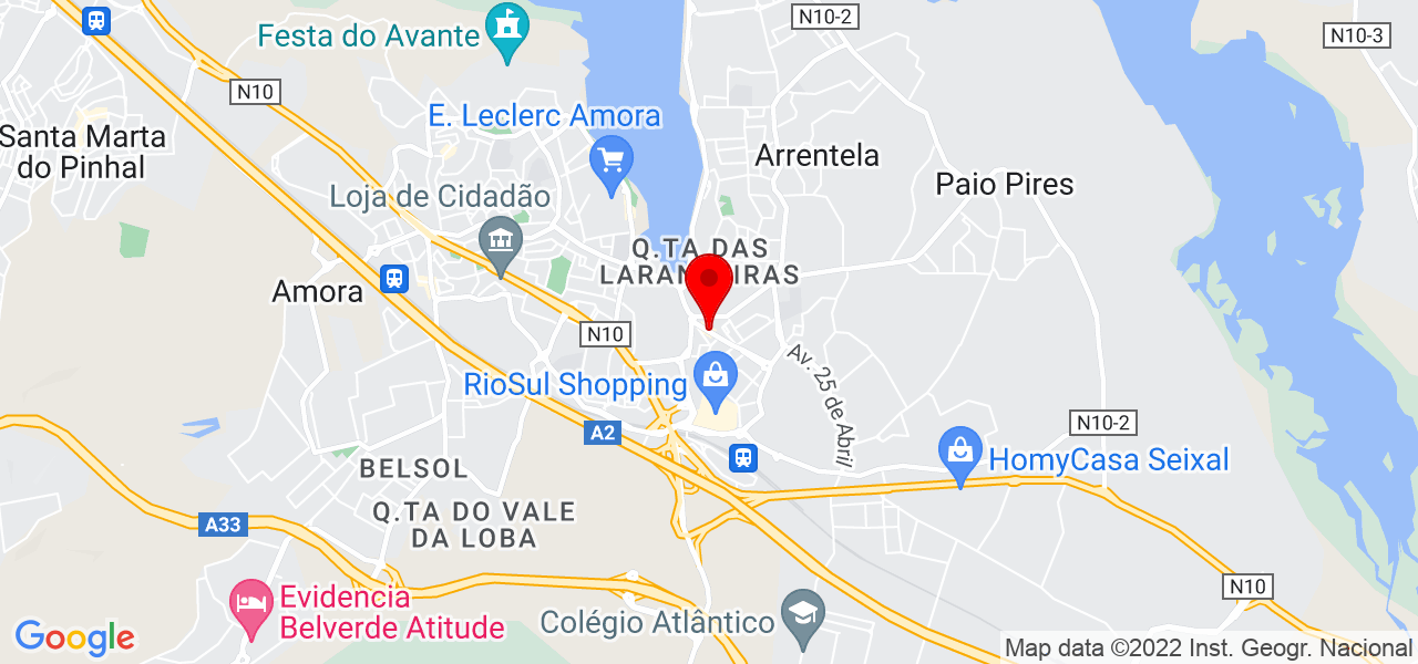 Joana Landeiroto - Setúbal - Seixal - Mapa