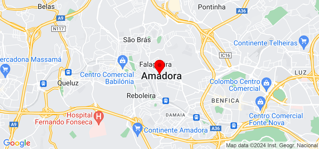 Ra&uacute;l Ramos - Lisboa - Amadora - Mapa