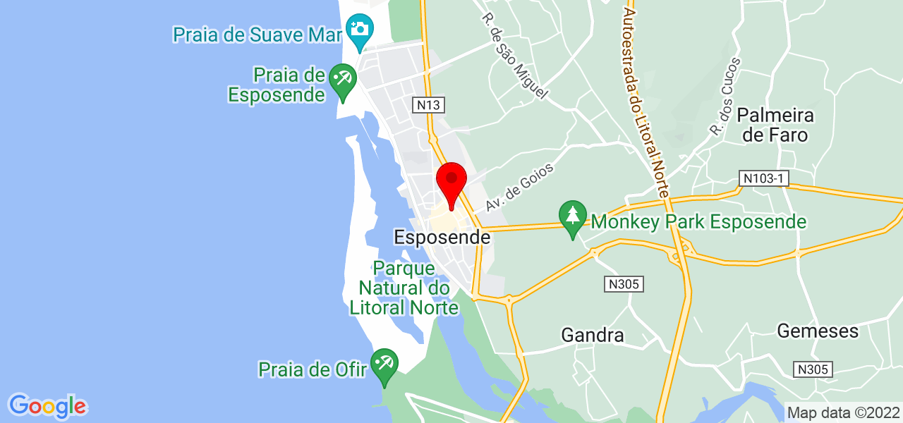 Nalva Paulo - Braga - Esposende - Mapa