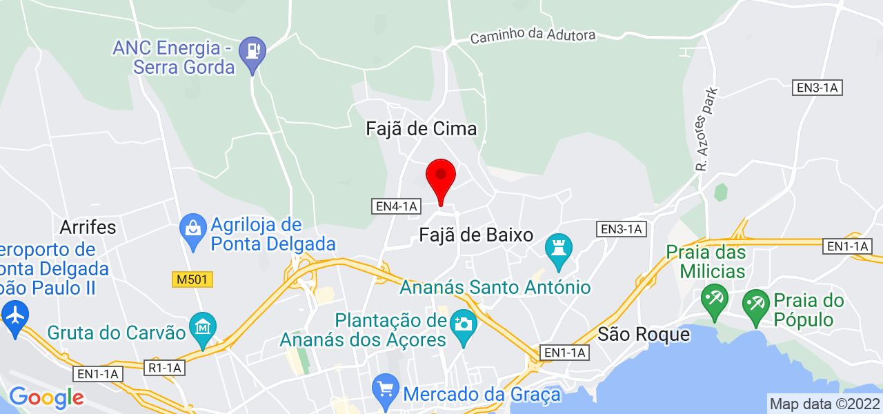 Maria Jorge Martins - Açores - Ponta Delgada - Map