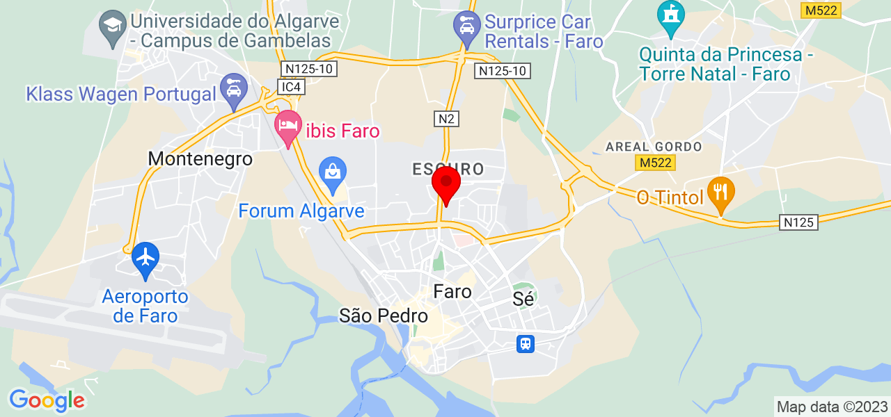 PM Servi&ccedil;os - Faro - Faro - Mapa