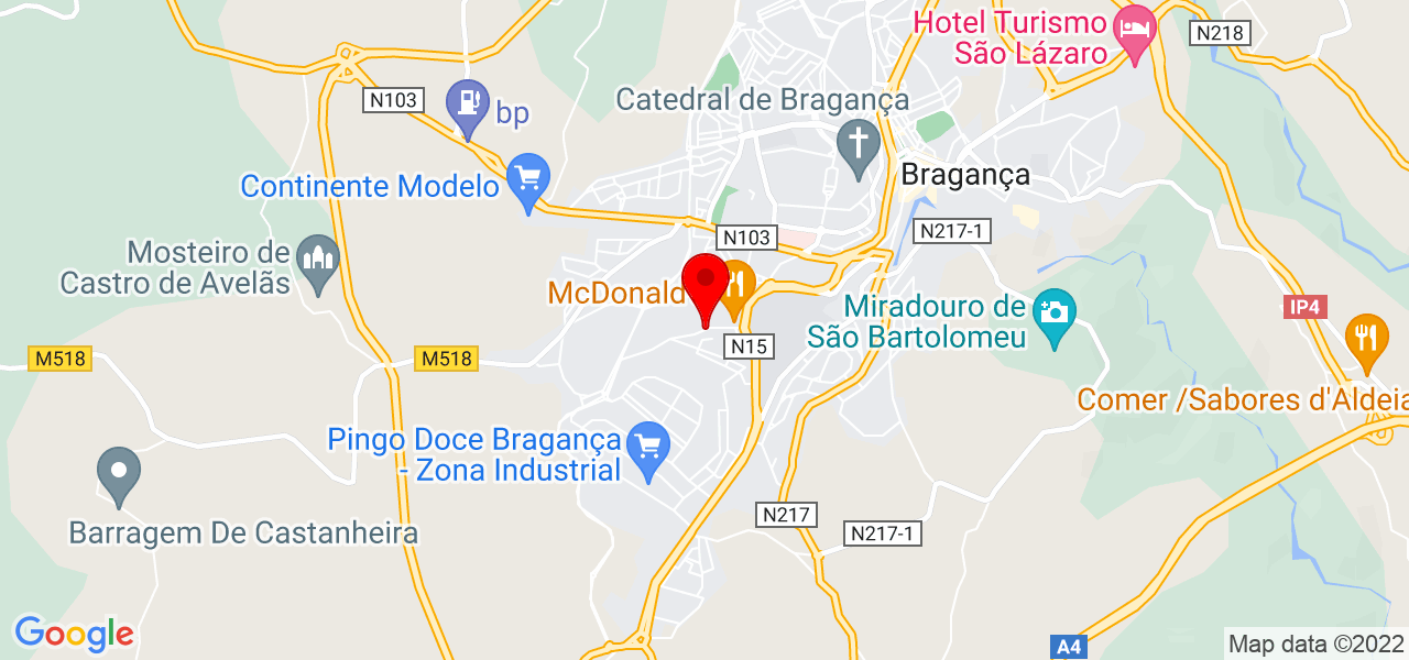 Rosiana Melany Gon&ccedil;alves Oliveira - Bragança - Bragança - Mapa
