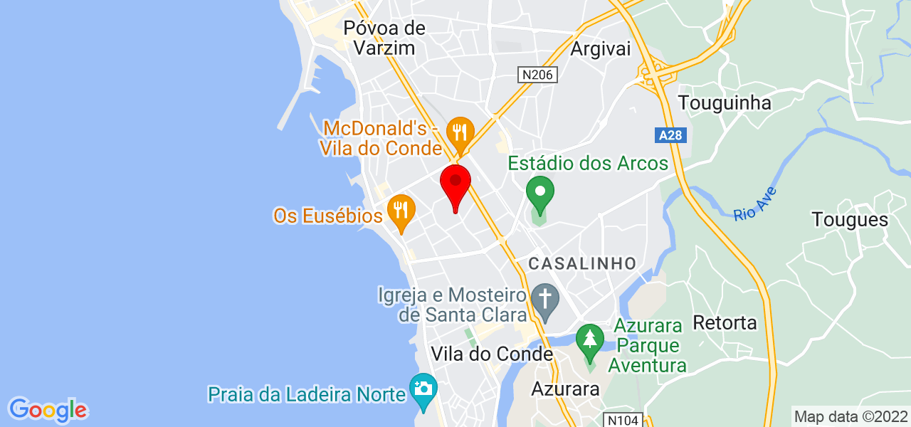 CCP III - Construção, Remodelação e Decoração, Lda - Porto - Vila do Conde - Mapa