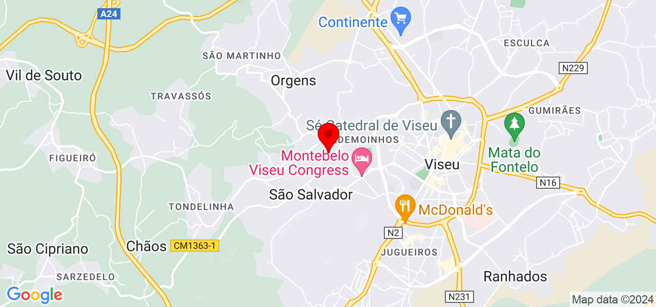 Francielle - Viseu - Viseu - Mapa
