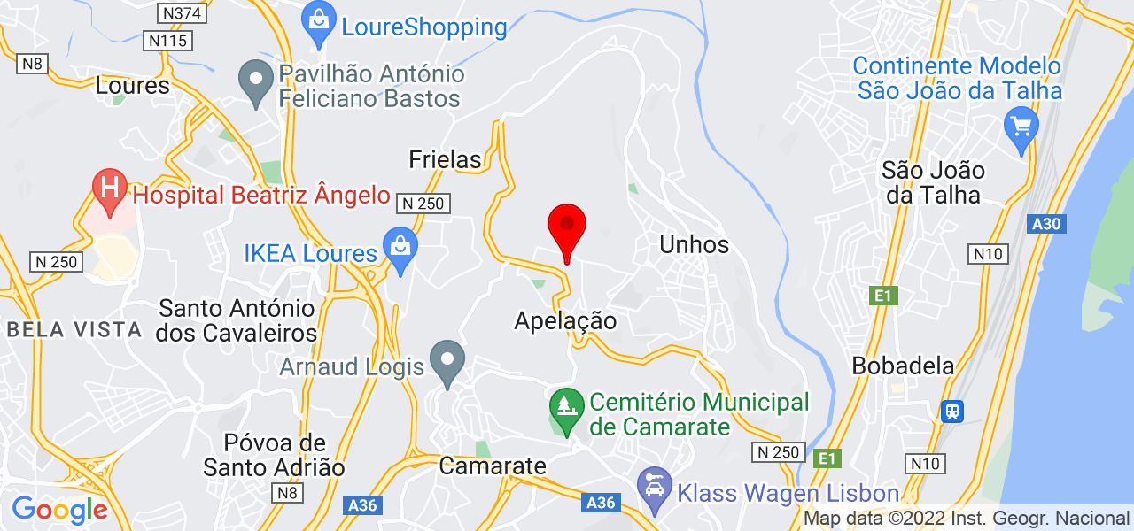 C&aacute;ssia - Lisboa - Loures - Mapa