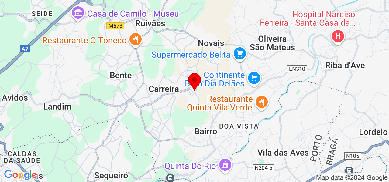 LFMãozinhas - Braga - Vila Nova de Famalicão - Map
