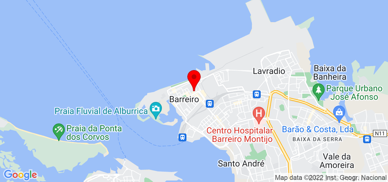 INFRAIMP&Eacute;RIO-OBRAS E REMODELA&Ccedil;&Otilde;ES - Setúbal - Barreiro - Mapa