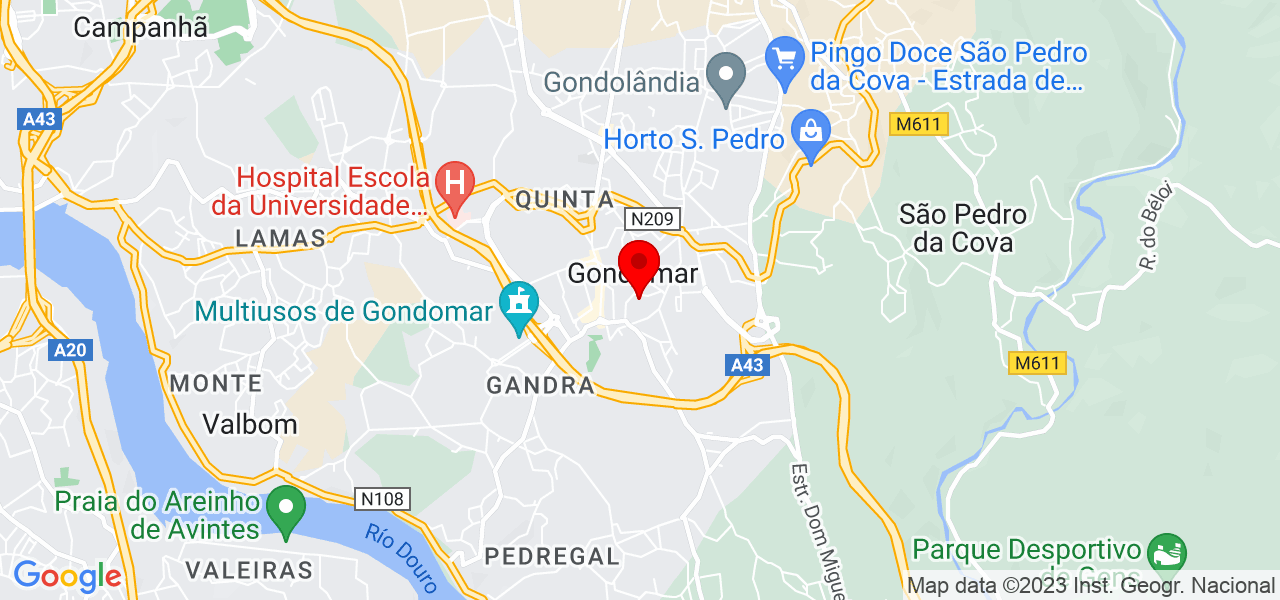 Lurdes Ribeiro - Porto - Gondomar - Mapa
