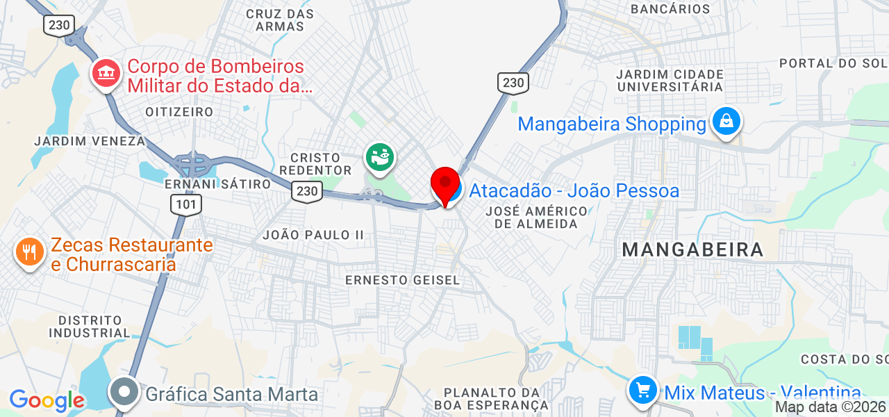 José Teixeira - Paraíba - Água Branca - Map