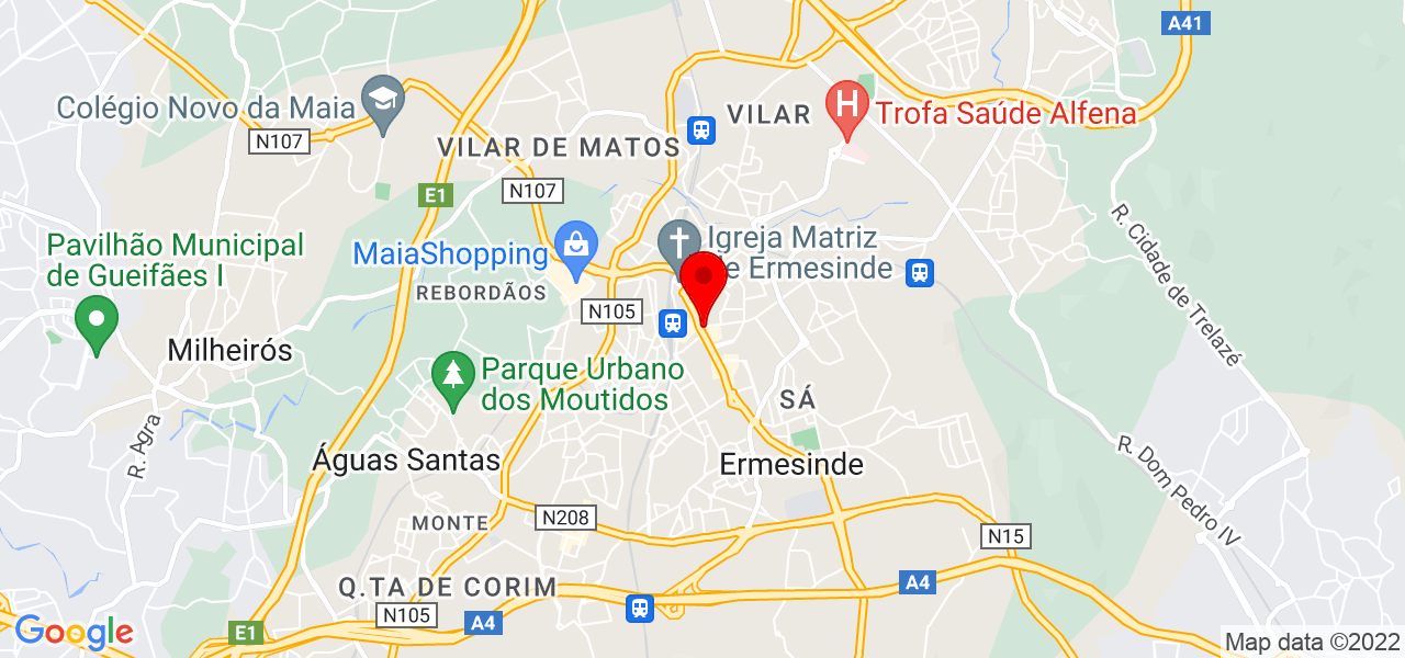 Lu&iacute;s Nova - Porto - Valongo - Mapa