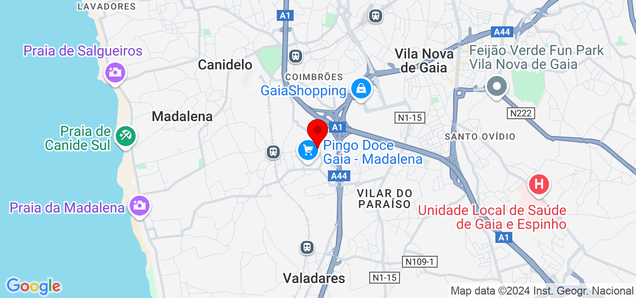 Jose Salas - Porto - Vila Nova de Gaia - Mapa